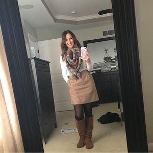 Womens J Crew Tan Skirt